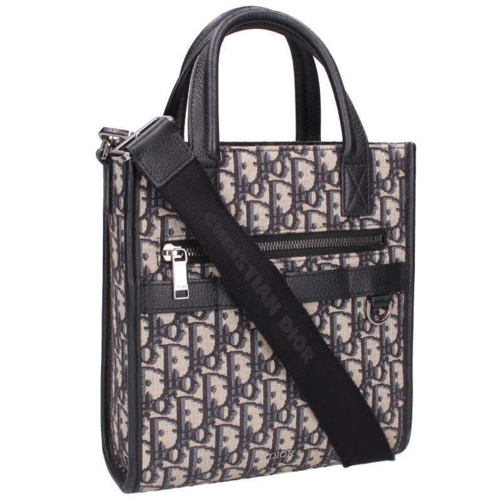 Dior NORTH SOUTH Oblique Shoulder Bag Navy Blue